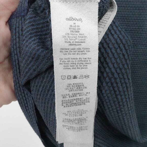 Allbirds Shirt Mens Medium Natural Run Tee Merino Wool Tencel Pocket Performance - Picture 10 of 12